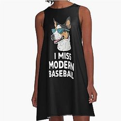 I Miss Modern Baseball A-Line Dress
