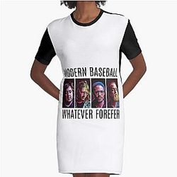 Modern Baseball Classic Graphic T-Shirt Dress