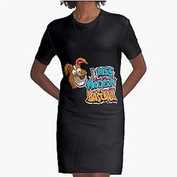 I Miss Modern Baseball Graphic T-Shirt Dress