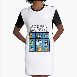 Modern Baseball - Animal Bunch Essential  Graphic T-Shirt Dress