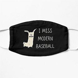 I Miss Modern Baseball Funny Dog Flat Mask