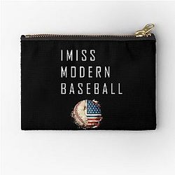 I Miss Modern Baseball Zipper Pouch