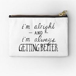 Coals, Modern Baseball Zipper Pouch