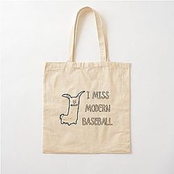 I Miss Modern Baseball Funny Dog Cotton Tote Bag