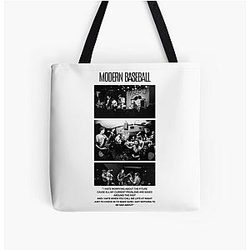 Modern Baseball Classic Vintage All Over Print Tote Bag