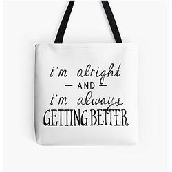 Coals, Modern Baseball All Over Print Tote Bag