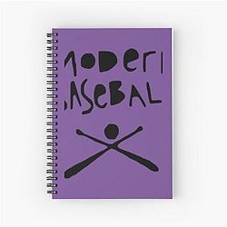 modern baseball 	 	 Spiral Notebook