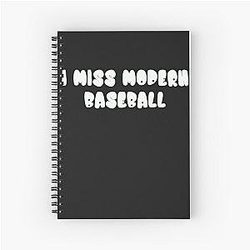 I miss modern baseball t-shirt Spiral Notebook