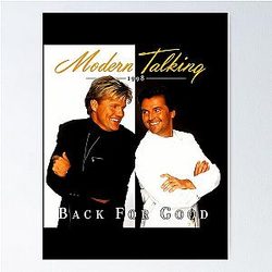 Retro Love Modern Talking Music Poster