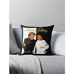 Retro Love Modern Talking Music Throw Pillow