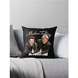 Retro Love Rock Modern Talking Fan Art Throw Pillow