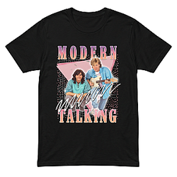 80s Retro Grid Portrait LA 3004 Modern Talking T-Shirts