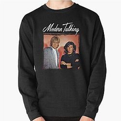 Retro Modern Talking Special Design Pullover Sweatshirt