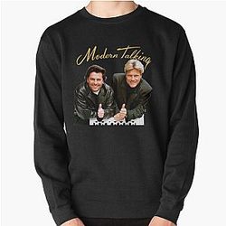 Retro Love Rock Modern Talking Fan Art Design Pullover Sweatshirt