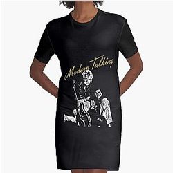 The Original Modern Talking Merchant Graphic T-Shirt Dress
