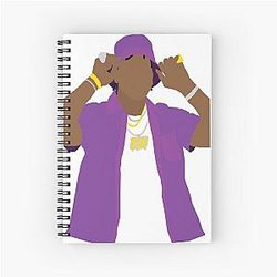 Minimal Moneybagg Yo Spiral Notebook