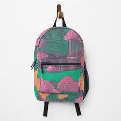 Shadows in the Forest - Mystical Moonrise - Japanese landscape Backpack