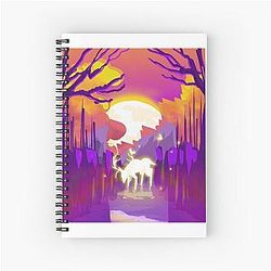 Moonrise Glow Spiral Notebook