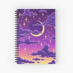 Balmy Moonrise Spiral Notebook