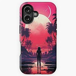 Anime Lonely Moonrise iPhone Tough Case