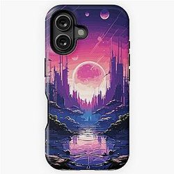 Anime City Moonrise iPhone Tough Case