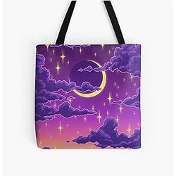 Balmy Moonrise All Over Print Tote Bag