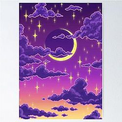 Balmy Moonrise Poster