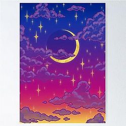 Dreamy Moonrise Poster