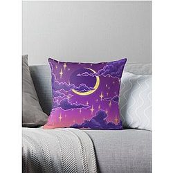 Balmy Moonrise Throw Pillow