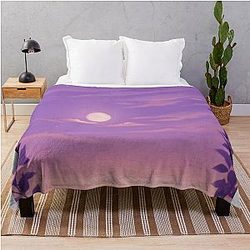Pastel Moonrise Throw Blanket