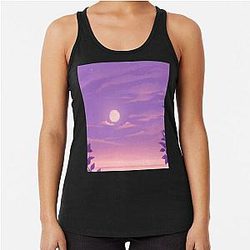Pastel Moonrise Racerback Tank Top
