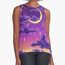 Balmy Moonrise Sleeveless Top