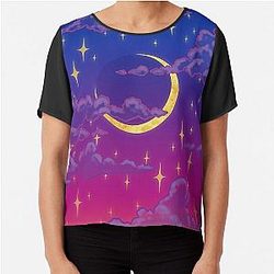 Dreamy Moonrise Chiffon Top