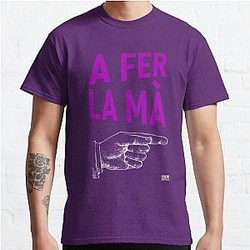 A fer la mà   morat Classic T Shirt RB0301