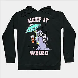 Morbid Podcast Keep it Weird Hoodie NTT1910 Morbid Podcast Hoodies