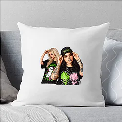 Morbid Podcast features engaging comedic banter Morbid Podcast Pillows Cover