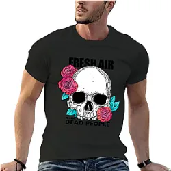 Morbid Podcast Fresh Air is for Dead People Classic T-Shirt Morbid Podcast T-Shirts