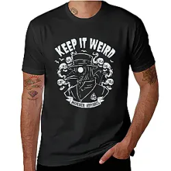 Plague Doctor Keep It Weird  Morbid Podcast T-Shirts