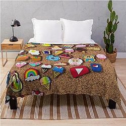 Cute Moriah Elizabeth characters designs Throw Blanket