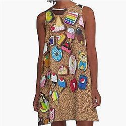 Cute Moriah Elizabeth characters designs A-Line Dress