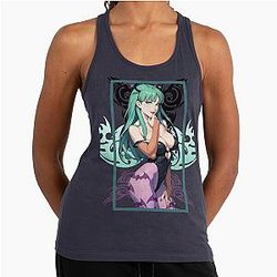MORRIGAN DARKSTALKERS CAPCOM ARCADE GAME GIRLS Racerback Tank Top