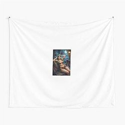 Morrigan Aensland in Golden Armor Under Moonlight Tapestry 

Removed: 
- Weird character sequence: None
- Duplicate words in sequence: "in Golden Armor In"