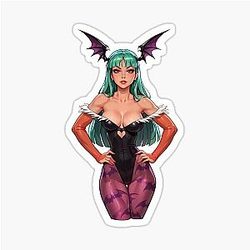 Cute Morrigan Aensland Sticker