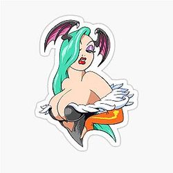 Jessica Rabbit Morrigan Aensland Darkstalkers Sticker