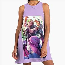Morrigan Aensland Darkstalkers The Vampire Succubus A Line Dress