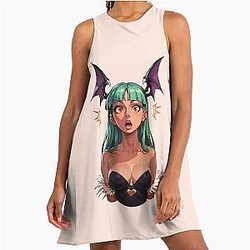 Surprised Morrigan Aensland A-Line Dress