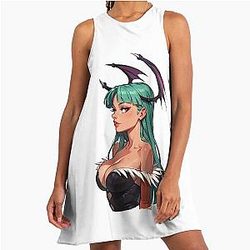 Cute Morrigan Aensland A line dress
