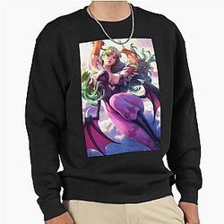 Morrigan Aensland Darkstalkers Vampire Succubus Pullover Sweater