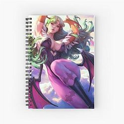 Morrigan Aensland Darkstalkers Vampire Succubus Spiral Notebook