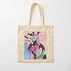 Morrigan Aensland Cotton Tote Bag